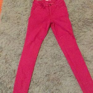 Women’s size 0 super skinny rockstar maroon jeans.